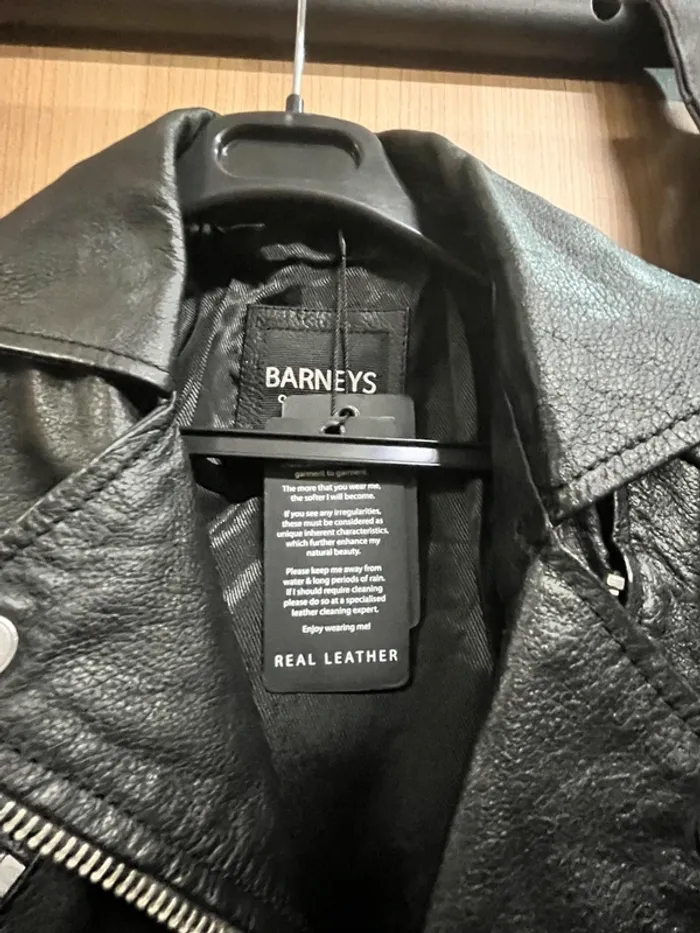 Perfecto cuir véritable Barneys - photo numéro 4