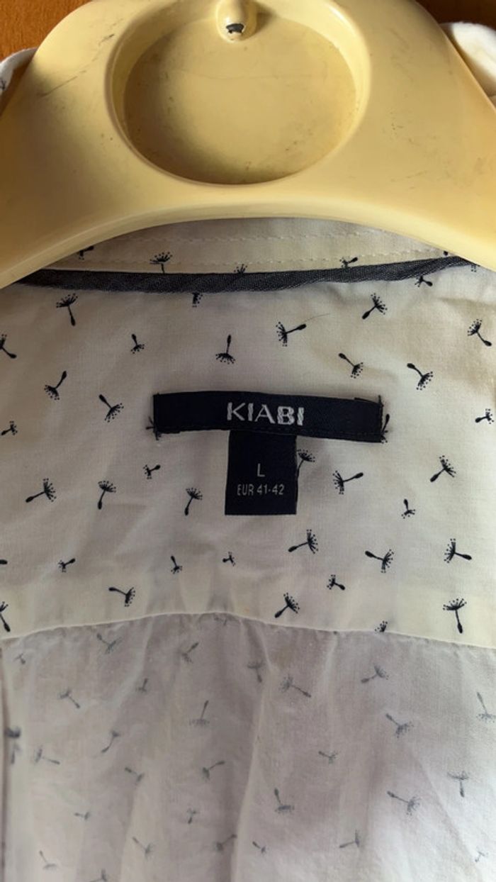 Chemise blanche à motif Kiabi L - photo numéro 4