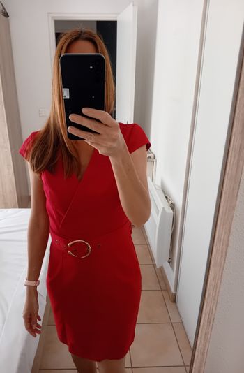 Robe rouge chic Morgan 36
