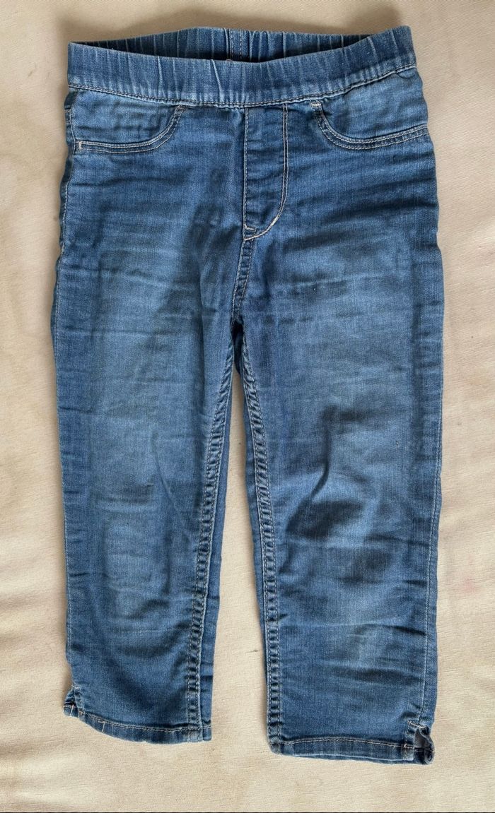 Jegging capri jeans bleu foncé