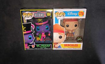 Lot 2 Figurines Funko Pop / Hercules "Chase" 378 & Dr. Facilier "Spécial édition" 1084 / Disney