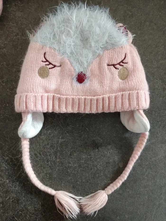 Ensemble bonnet + moufles T2 (6 mois) - photo numéro 4