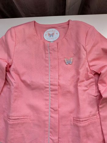 Veste rose sergent major 7 ans neuve
