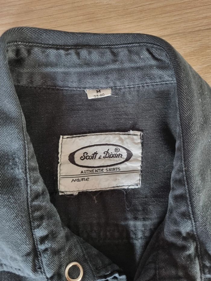 Chemise en jean noir Homme Taille M Scott & Dixon - photo numéro 3