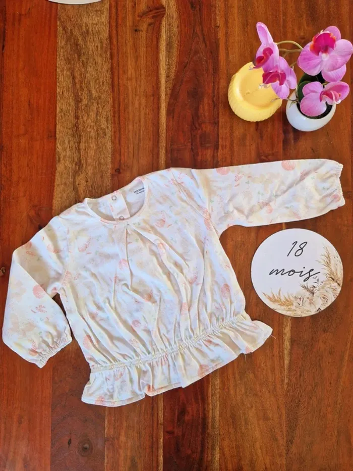 T-shirt manches longues détails irisés Vertbaudet