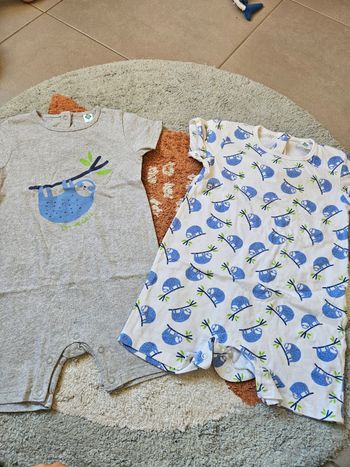 Lot de 2 barboteuse paresseux- 36mois 