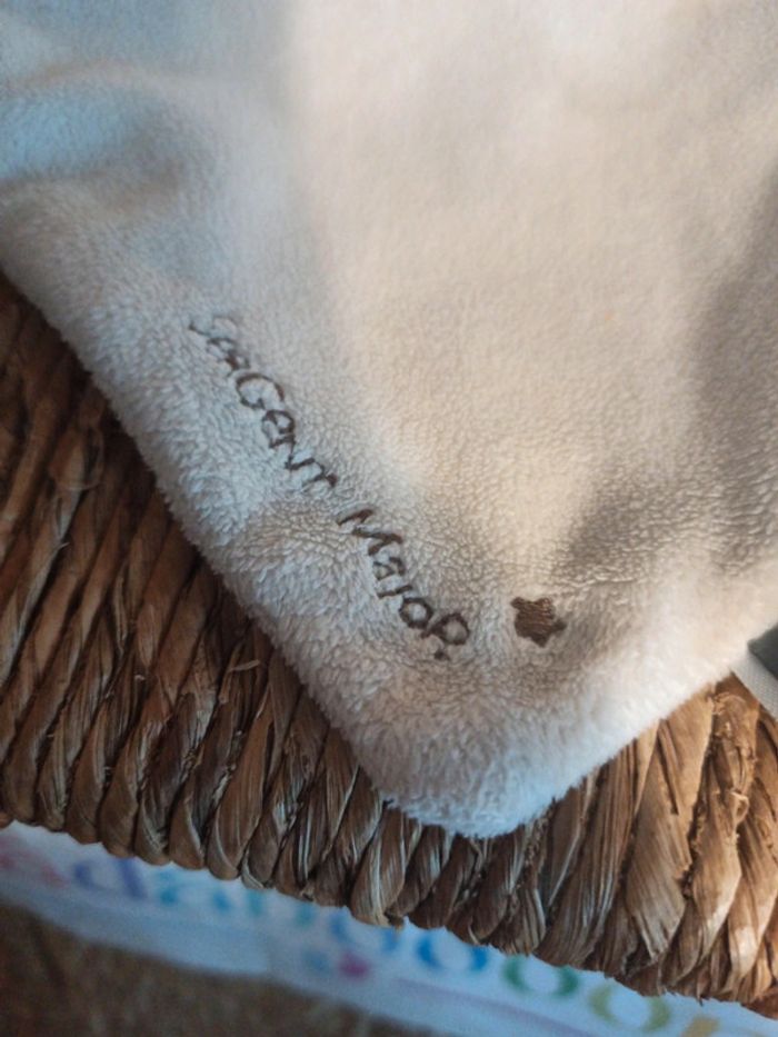 Doudou lapin blanc sergent major tbe - photo numéro 2