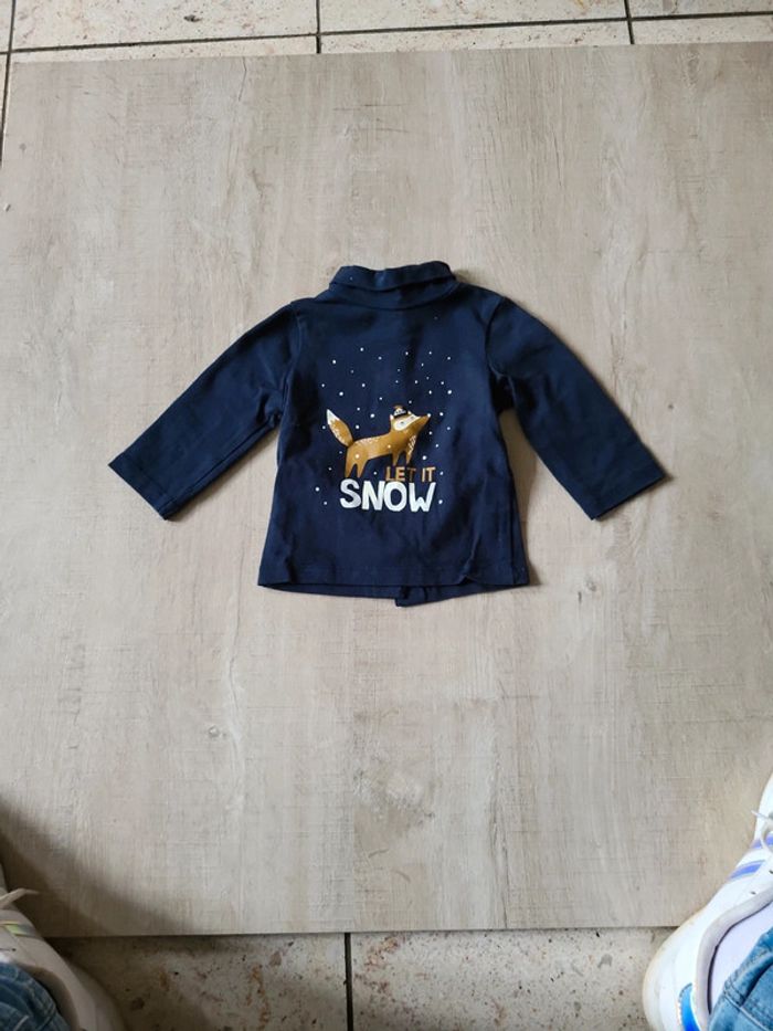 Maillot longues manches col roulé taille 3 mois