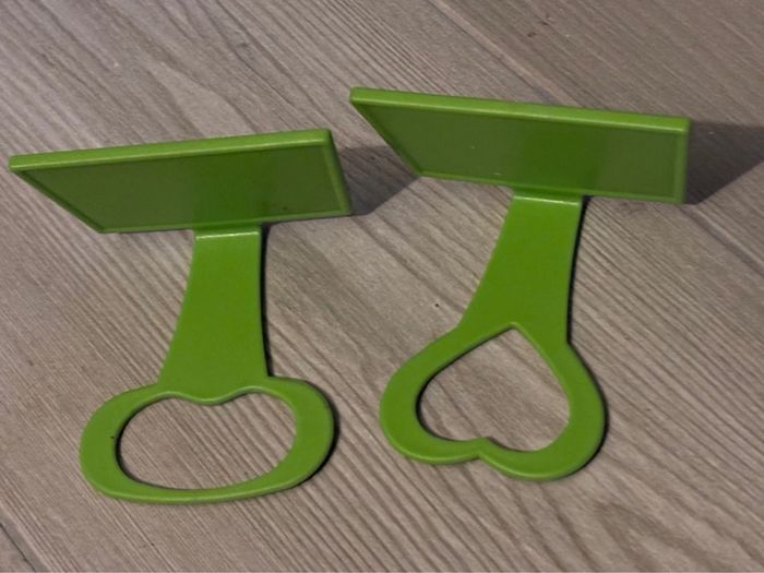 Lot de 2 supports de charge verts pour téléphone/accessoire