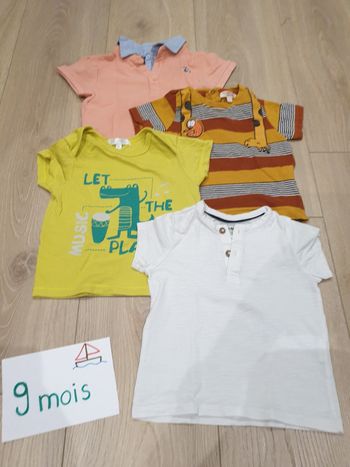 T-shirts garçon 9mois