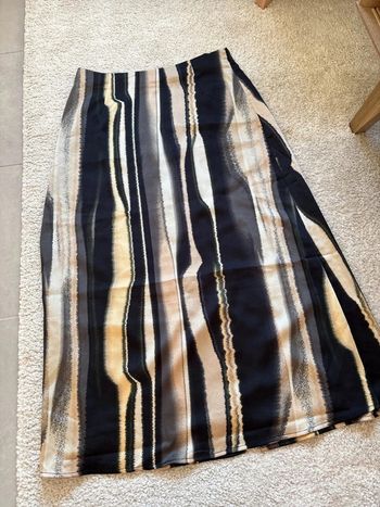 Jupe longue noire et beige style zèbre - Vero Moda taille M