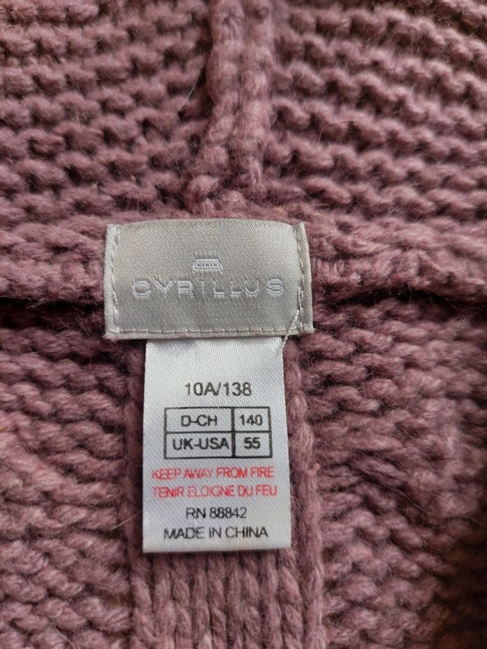 Veste/manteau en laine cyrillus 10 ans - photo numéro 2