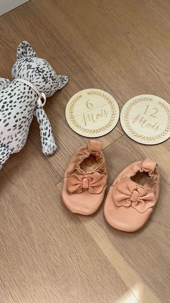 Chaussons easy peasy camel 6-12 mois