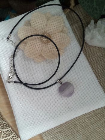 Collier pierre améthyste 💜