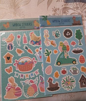 Stickers fenêtre thème Pâques 🪀
