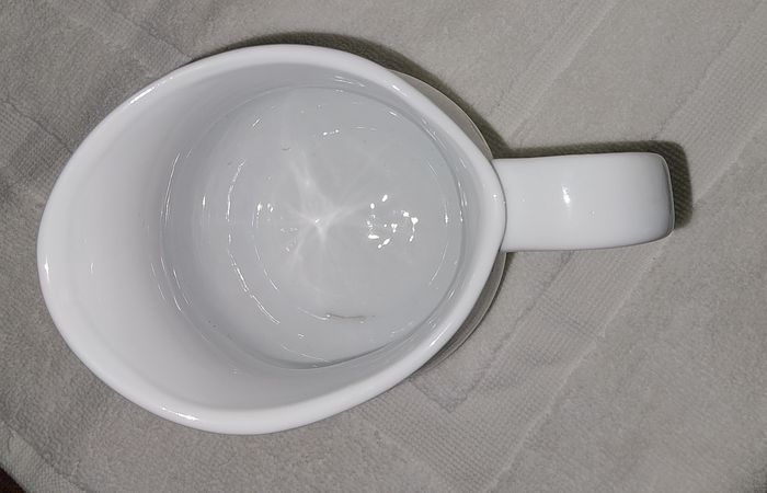 superbe broc carafe pichet signé DMS fait main motif tournesol fleurs - photo numéro 4