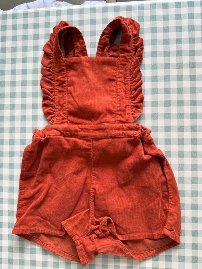 Salopette / combishort enfants velours Lililotte taille 4 ans