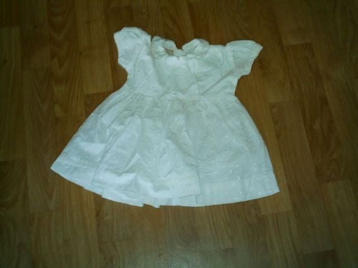 Robe MINI MALICE blanche dentelle 6 mois TBE