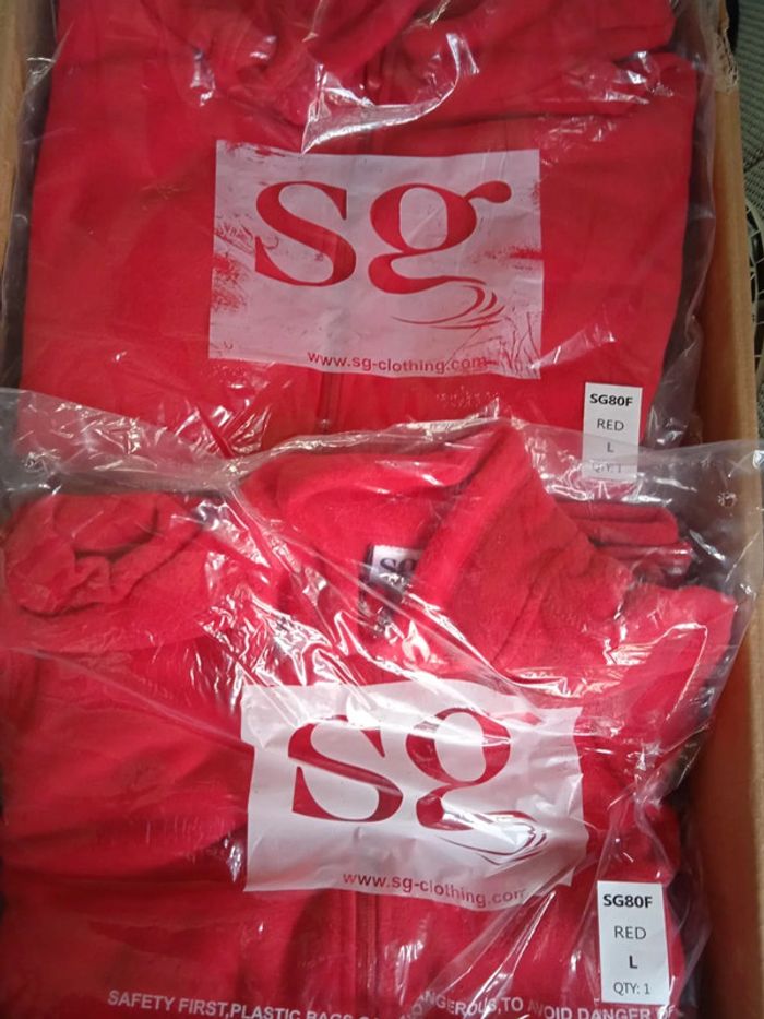 Lot  de Polaires  femme rouge taille L - photo numéro 5