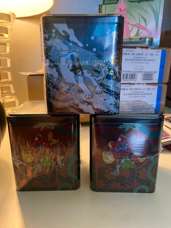 Coffret Tins 3 Boosters pokémon