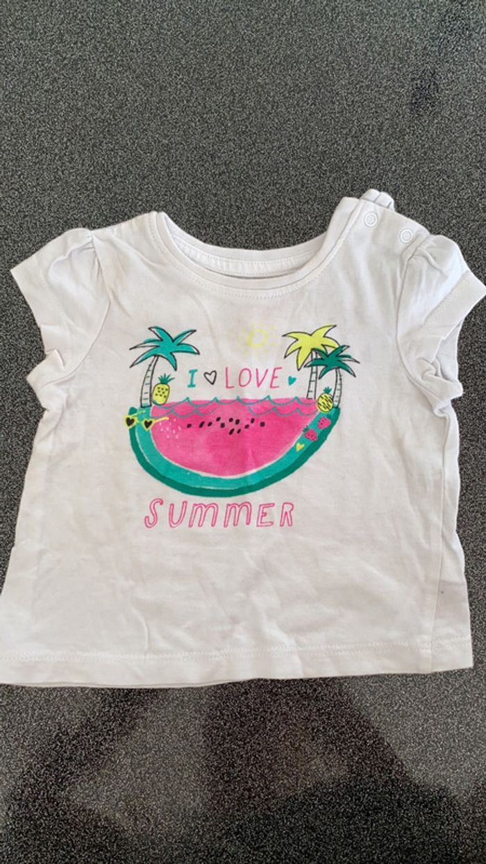 Teeshirt primark 0-3 mois
