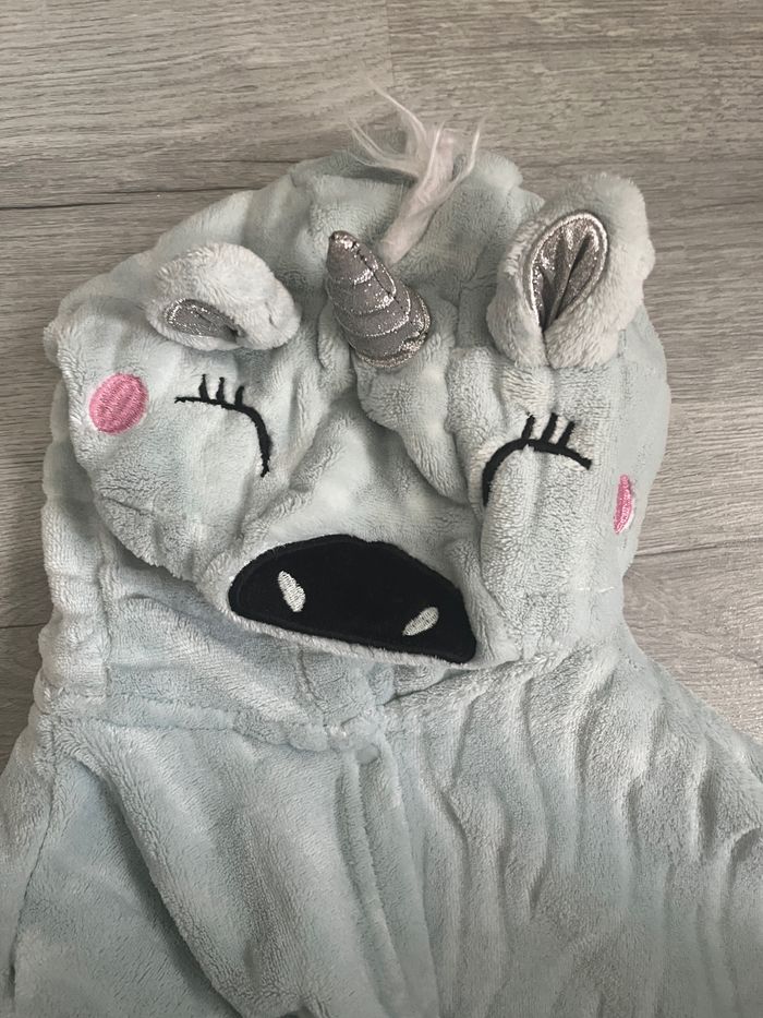 Poncho plaid licorne fille 2/6 ans DPAM - photo numéro 3