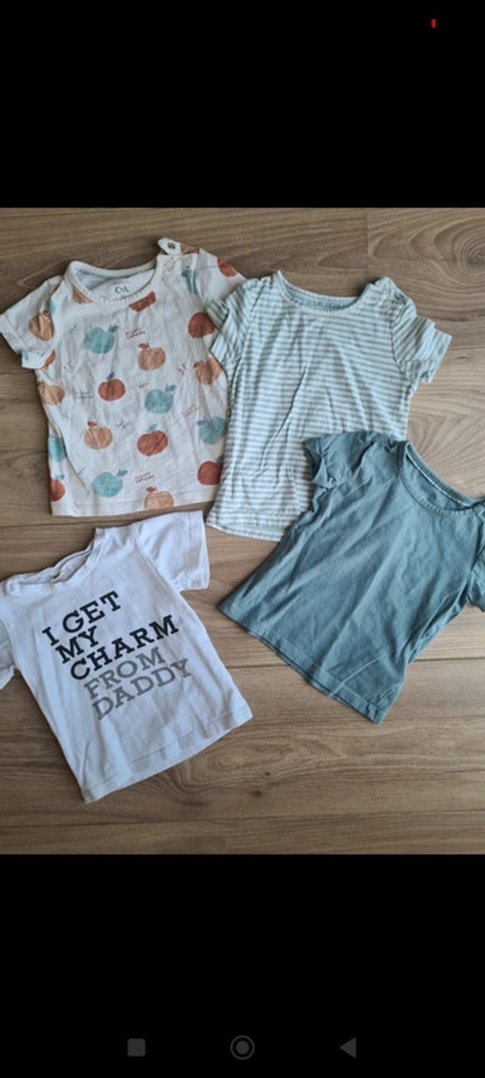 Lot 4 t-shirt 18m