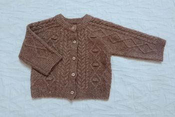 Kiabi gilet maille marron 1 mois