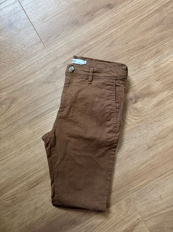 Pantalon Chino marron skinny