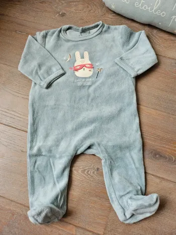 Pyjama velours mixte 3 mois