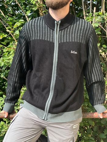 Veste gilet chaud avec fermeture éclair Lee Cooper - noir et gris