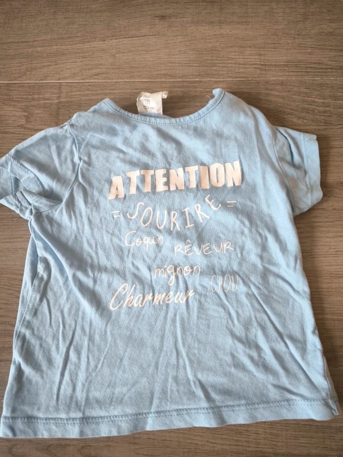 Tee shirt "Attention Sourire Coquin Rêveur Mignon Charment"