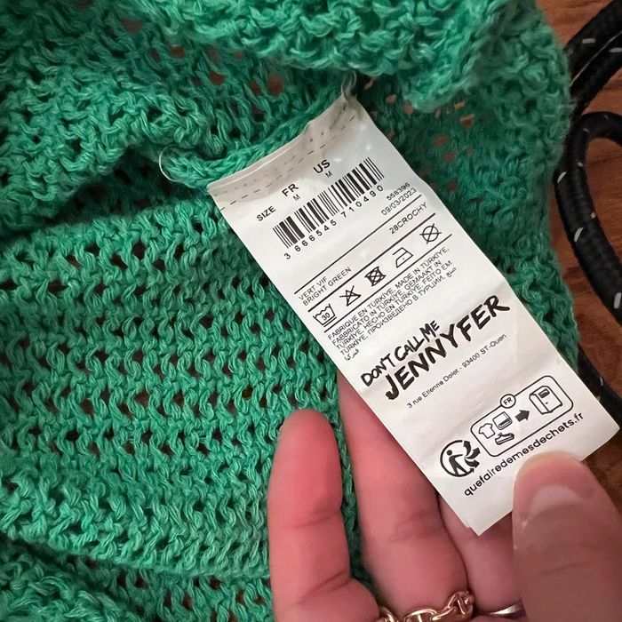 Pull crop top vert émeraude Jennyfer - photo numéro 4