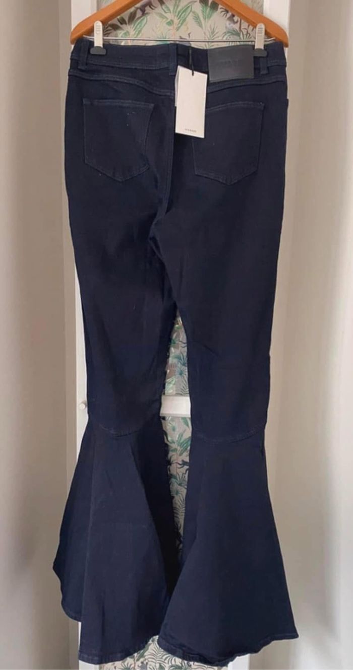 Pantalon pat’d’éléphant neuf uterqüe Pantalon flare Pantalon jean Taille 40 neuf - photo numéro 4
