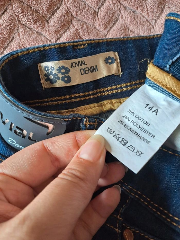 Jean fille 14 ans bleu jovial denim tmcomme neuf - photo numéro 10