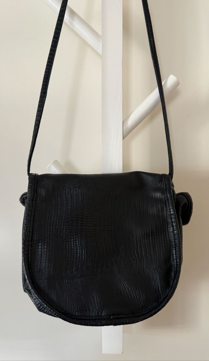Sac noir simili cuir - photo numéro 7