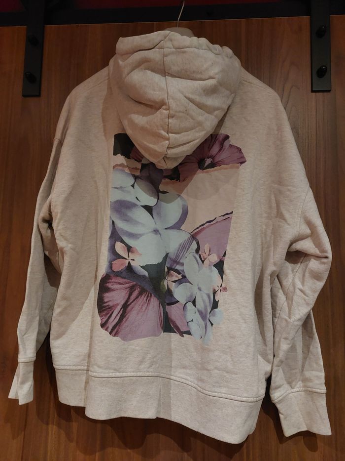 Sweat-shirt Crème à capuche - photo numéro 3