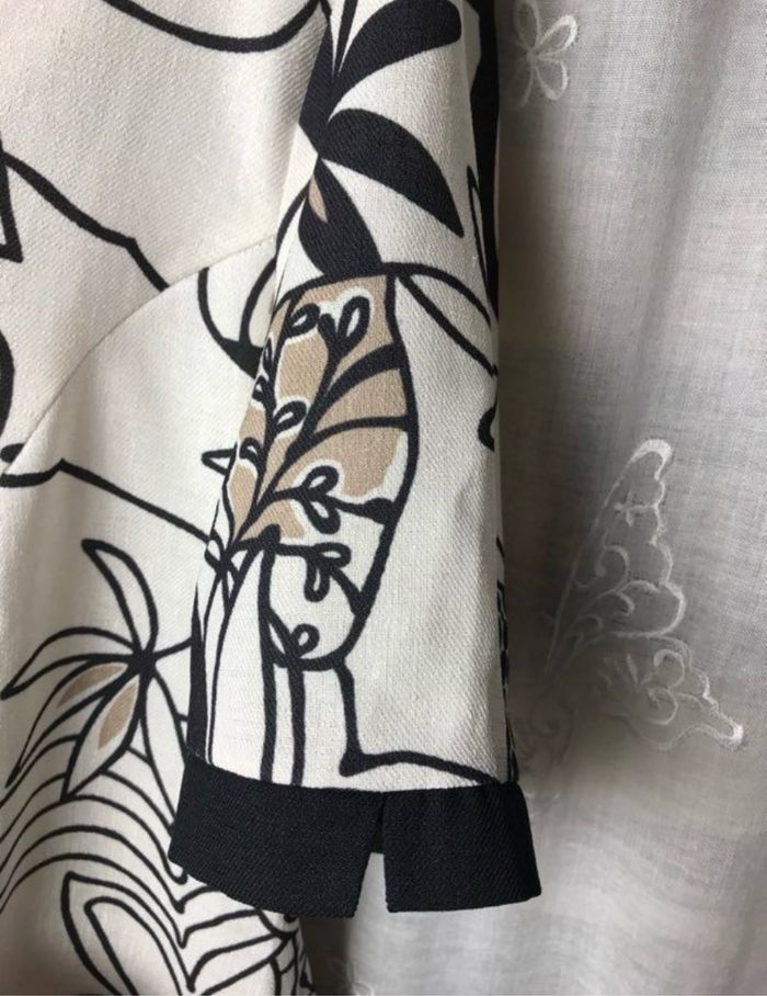 Veste légère crème imprimée fleuri 44 Afibel - photo numéro 4