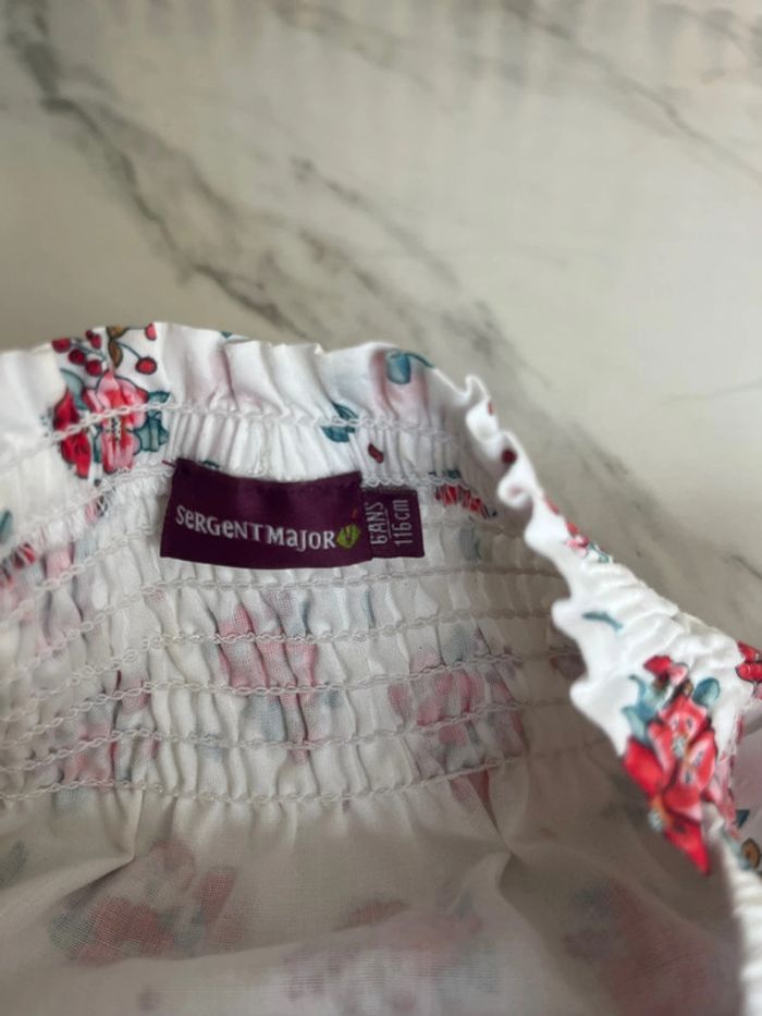 Robe Sergent Major fleuri 6 ans - photo numéro 2