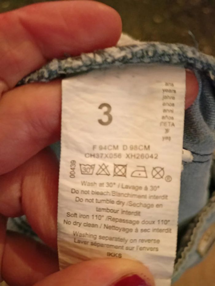 Short en jean IKKS 3 ans - photo numéro 4