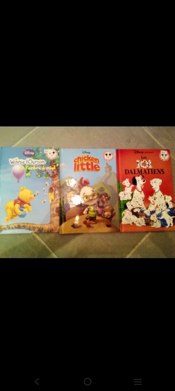 Lot de 3 livres collection Disney