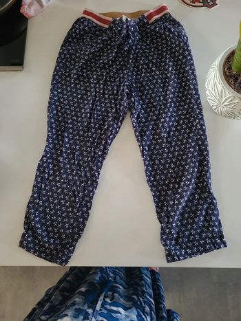 Pantalon léger fille, taille 10 ans, marine