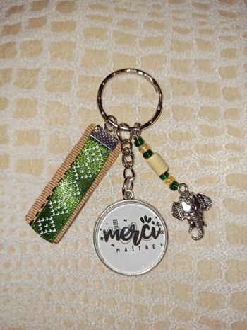 Porte clé maître, " Merci maître "