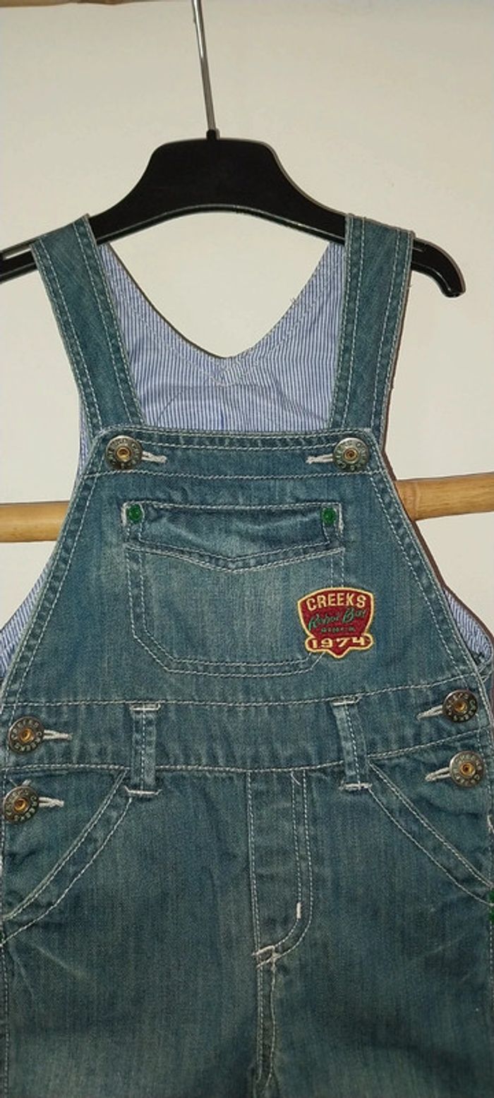 Salopette en jean Creeks excellent état 24 mois / 2 ans - photo numéro 3