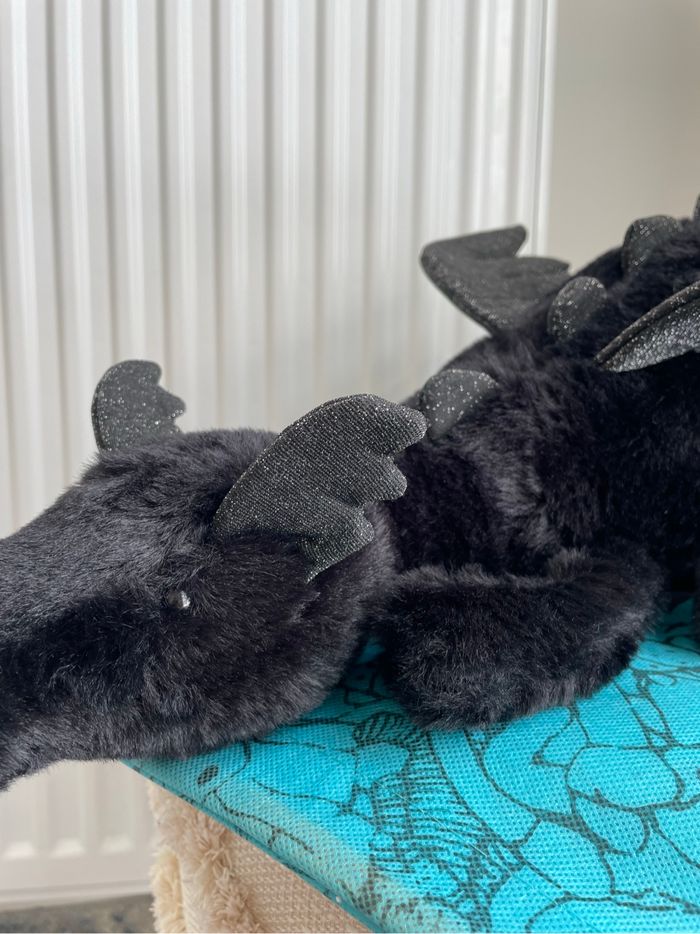 Peluche JELLYCAT LARGE ONYX DRAGON 🖤 - photo numéro 5