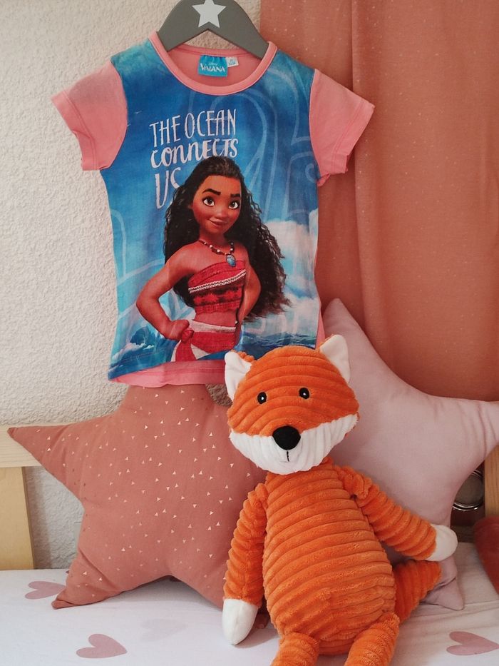 Tee shirt manches courtes Vaïana - 2 ans - Neuf - Disney
