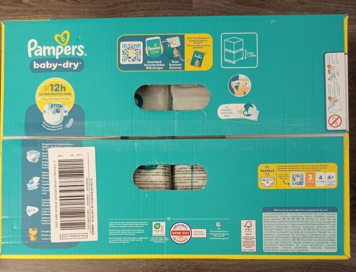 Un carton Pampers taille 3 - photo numéro 3