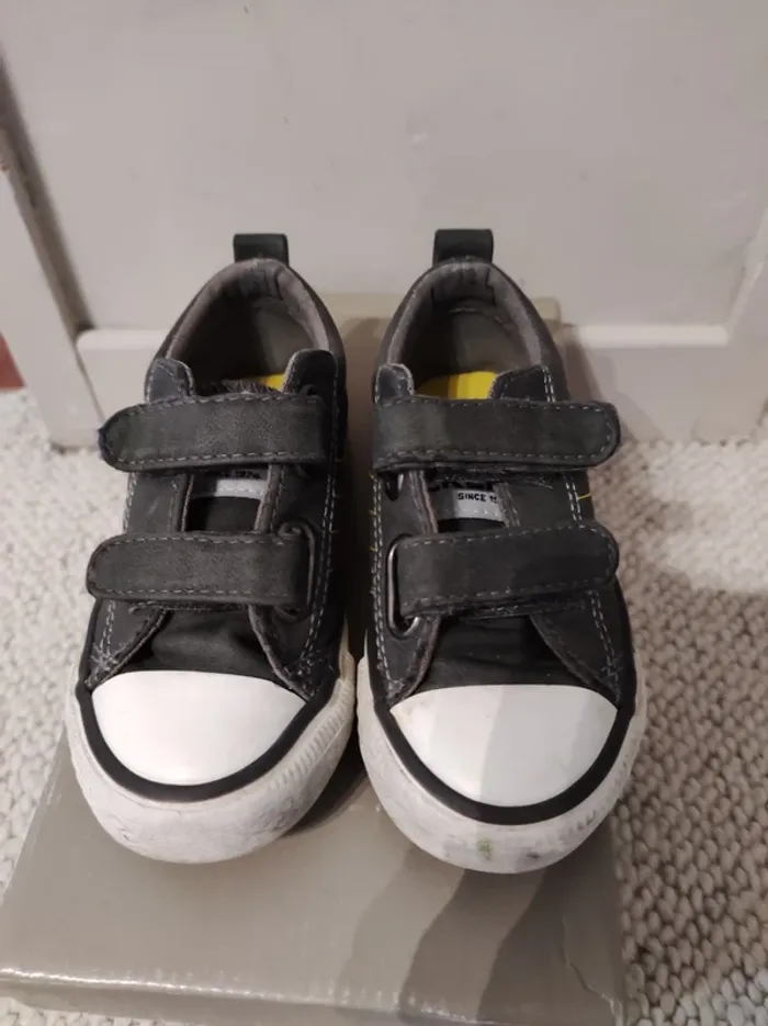 Chaussures "creeks" grises à scratch - 25 - photo numéro 3