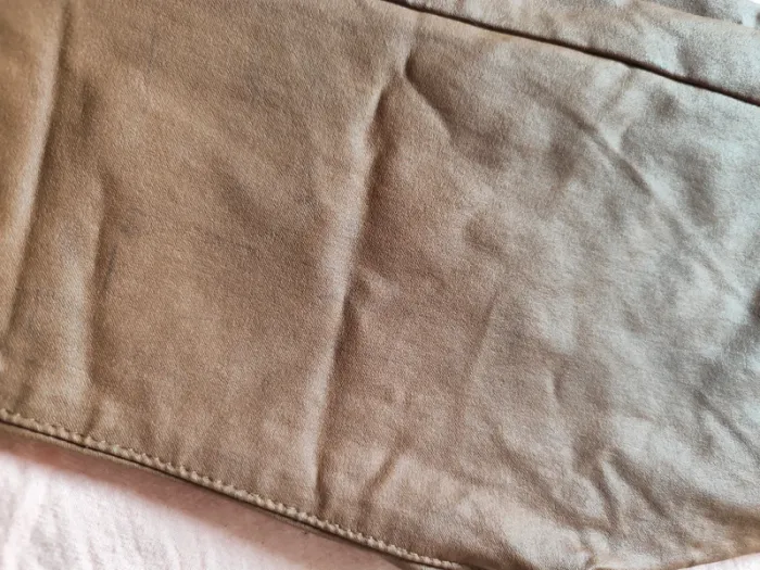Superbe pantalon enduit femme taille 40 Camel avec reflets - photo numéro 3