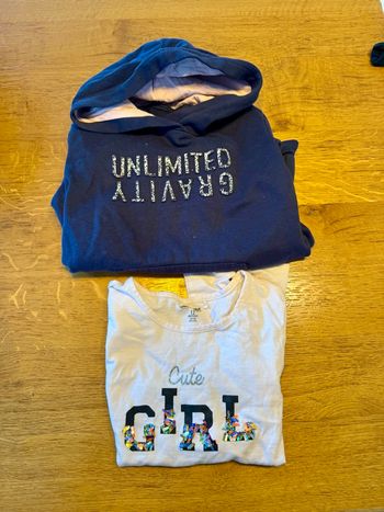 Lot sweat et t-shirt fille 12 ans